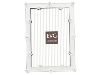Фоторамка 10×15 см EVG, Onix Z06 White, металл, 12,3×18×1,5 см 6900071192403