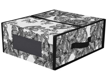 Органайзер з кришкою Idea Home Anthracite Flowers, 15x38,1x32,5см, 6900070585541