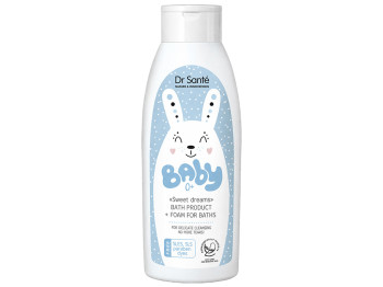 Пенка-шампунь Dr.Sante Baby, с молочными протеинами, яблочными аминокислотами и оливковкой, 300мл