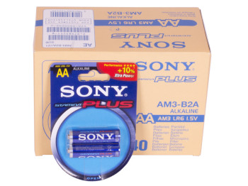 Батарейка алкалиновая Sony Stamina Plus AA  (цена за лист 2 шт) AM3LR6
