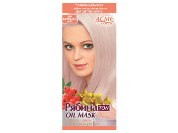 Маска для волосся тонуюча Acme-Color "Горобина TON oil mask" Ванільне небо тон 310 09404