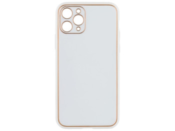 Чехол Leather Gold with Frame without Logo для iPhone 11 Pro Цвет 13, White