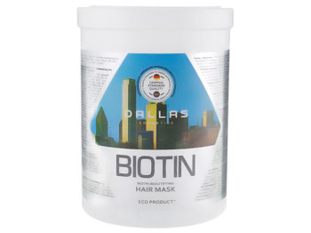 Маска для улучшения роста волос Dalas Biotin Beautifying с биотином 1л