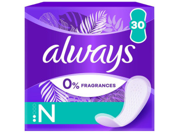 Прокладки Always Daily Fresh 0% Normal Quatro, ежедневные, 30шт