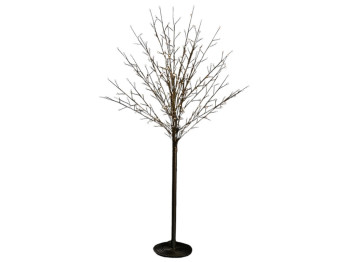 Світлодіодне дерево (900 міні-LED, колір лампочок - теплий білий), 180см, колір - чорний