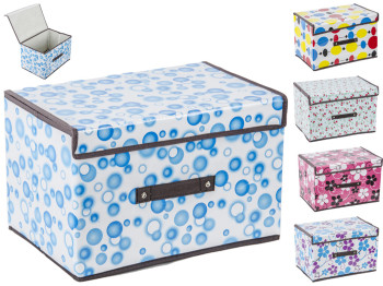 Ящик для игрушек и прочего ПВХ (ассорти - очень много расцветок) 38x25x25см