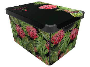Коробка с крышкой Qutu Style Box Botanic, 20л