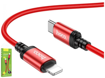 Кабель USB Hoco X89 Wind PD20W Type C to Lightning, Червоний