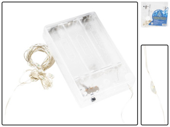 Гірлянда світлодіодна Магічна Новорічна White 3м 30led (3AA)