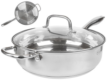 Сковорода-сотейник со стеклянной крышкой Besser Master D28см