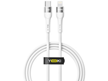 Кабель Yoki Extra, Type-C - Lightning, 30W, 1,2м, Белый