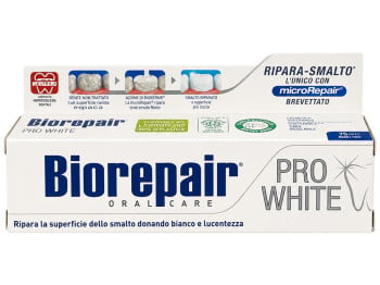 Отбеливающая зубная паста Biorepair Pro White для восстановления эмали, 60 мл