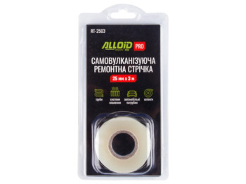 Лента ремонтная Alloid Pro, самовулканизирующая, 25 мм х 3 м, цвет чёрный