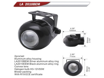 Фара дополнительная DLAA 2010BEM-W/H3-12V-55W/71x58мм