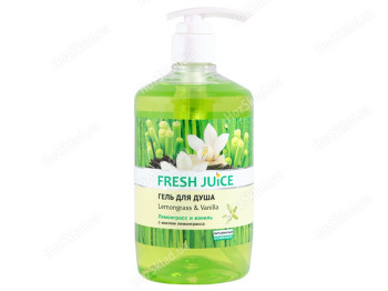 Крем-гель для душа Fresh Juice "Lemongrass & Vanilla" лимонник и ваниль 750мл