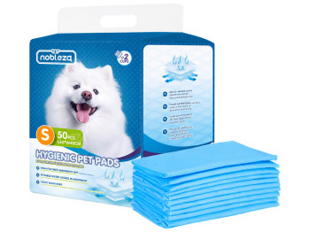 Гігієнічні пелюшки для собак Nobleza, 60×40см, розмір S, 50шт, (ціна за упаковку)
