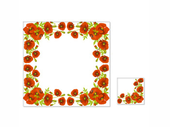 Серветка La Fleur "Макове поле" 33х33см 2 шари 20шт
