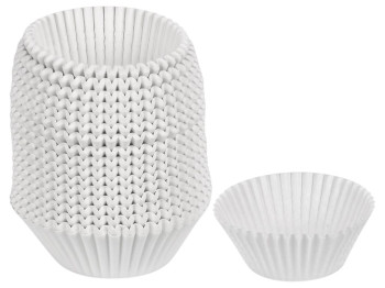 Формочки бумажные для кексов белые D7см (цена за упаковку 500шт)