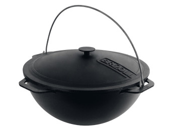 Казан азиатский чугунный Brizoll Азия чугунная крышка 15л KA15-1