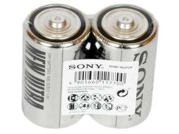 Батарейка солевая Sony New Ultra R20D (цена за спайку 2 шт)
