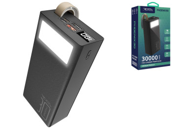 Универсальная мобильная батарея Power Bank Ridea Phoenix30, 20W, 30000mAh, цвет черный