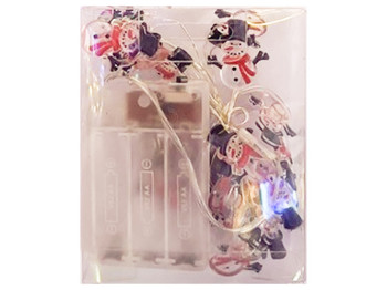 Гирлянда светодиодная Snowman, 2м, 20led (2AA) 