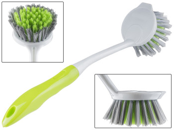 Щітка для посуду з ручкою "Green" кругла 27,8х6х7см