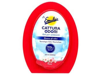 Гелевый освежитель воздуха Emulsio Cattura Odori, аромат роза, 150г