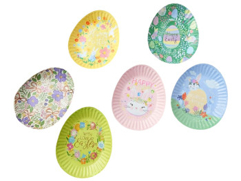 Поднос пасхальный Easter, различные дизайны 23,5×15см (цена за 1шт)