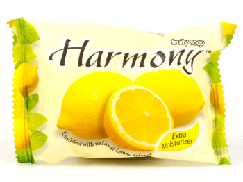 Мыло туалетное твердое "Harmony" Лимон - увлажняющее 75гр Индонезия