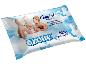 Вологі серветки дитячі "OZONE" "З екстрактом календули і вітаміном Е BigSize" 20 шт