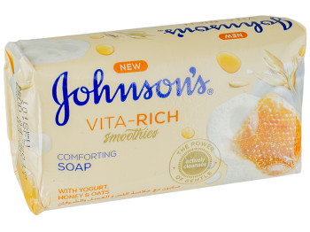 Мыло Johnson`s vita rich "Йогуртовый смузи" успокаивающее с медом и овсом 125г