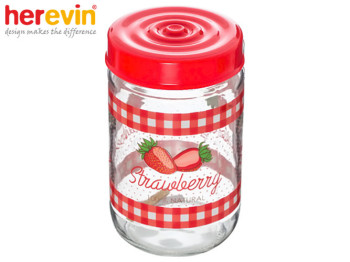 Банка Herevin Strawberry 600мл 57661