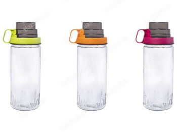 Пляшка для води Herevin Combine Colour, зі стаканом, 1,46л, 8699038093911