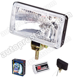Фара доп. DLAA 1041 W/H3-12V-55W/164x88mm/крышка