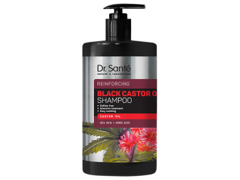Шампунь для волос Dr. Sante Black Castor Oil, с касторовым маслом, 1л