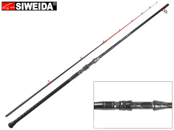 Спінінг штекерний Siweida "Cat Fish" карбон, 9 кілець, 2-секційний 2,55м 80-120г