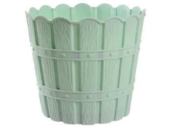 Горщик для квітів Violet House 1048 Bamboo Mint, з дренажем, 7л, 8690070086169