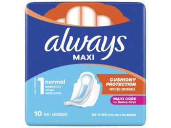 Прокладки гигиенические Always Classic Normal, с крылышками, 4 капли, 10шт