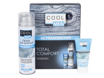 Набор косметический Cool men "Ultrasensitive Total Comfort"(Пена для бритья 250мл+Гель после бритья 