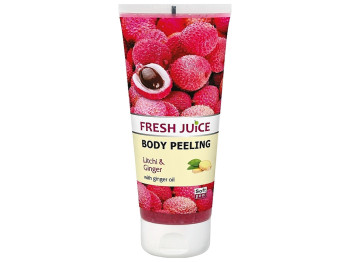 Пілінг для тіла Fresh Juice, з екстрактом лічі та імбиром, 200мл