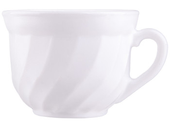 Чашка стеклокерамическая Белая D1 190мл
