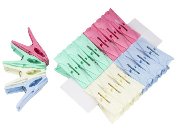 Прищепка бытовая пластик (цена за 16шт/уп)