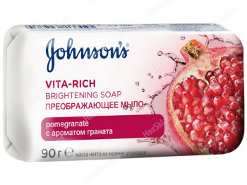 Мыло твердое Johnson's Body Care Vita-Rich преображающее с экстрактом граната 90г