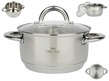 Каструля Oscar Chef, 22см, 4,6л, з кришкою, 6900068095007