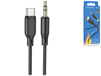 Кабель Aux BorofoneBL18 Lightning Silicone Колір Чорний