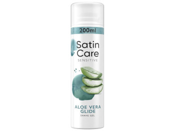 Гель для гоління для чутливої шкіри Gillette Satin Care Sensitive Aloe Vera Glide, 200мл