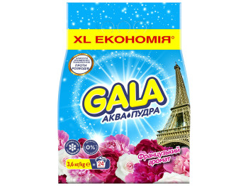Стиральный порошок Gala Аква-Пудра Французский аромат, автомат, 3,6кг