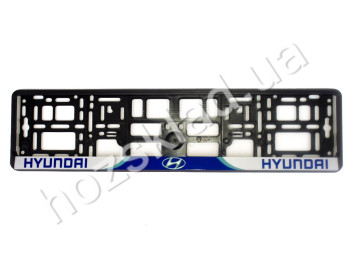 Рамка номера пластик "HYUNDAI" (наклейка с полноцветной печатью)