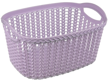 Кошик ажурний універсальний Efe Plastics "Косичка" (колір бузковий) 2,5л 24,5х18,5х12см
